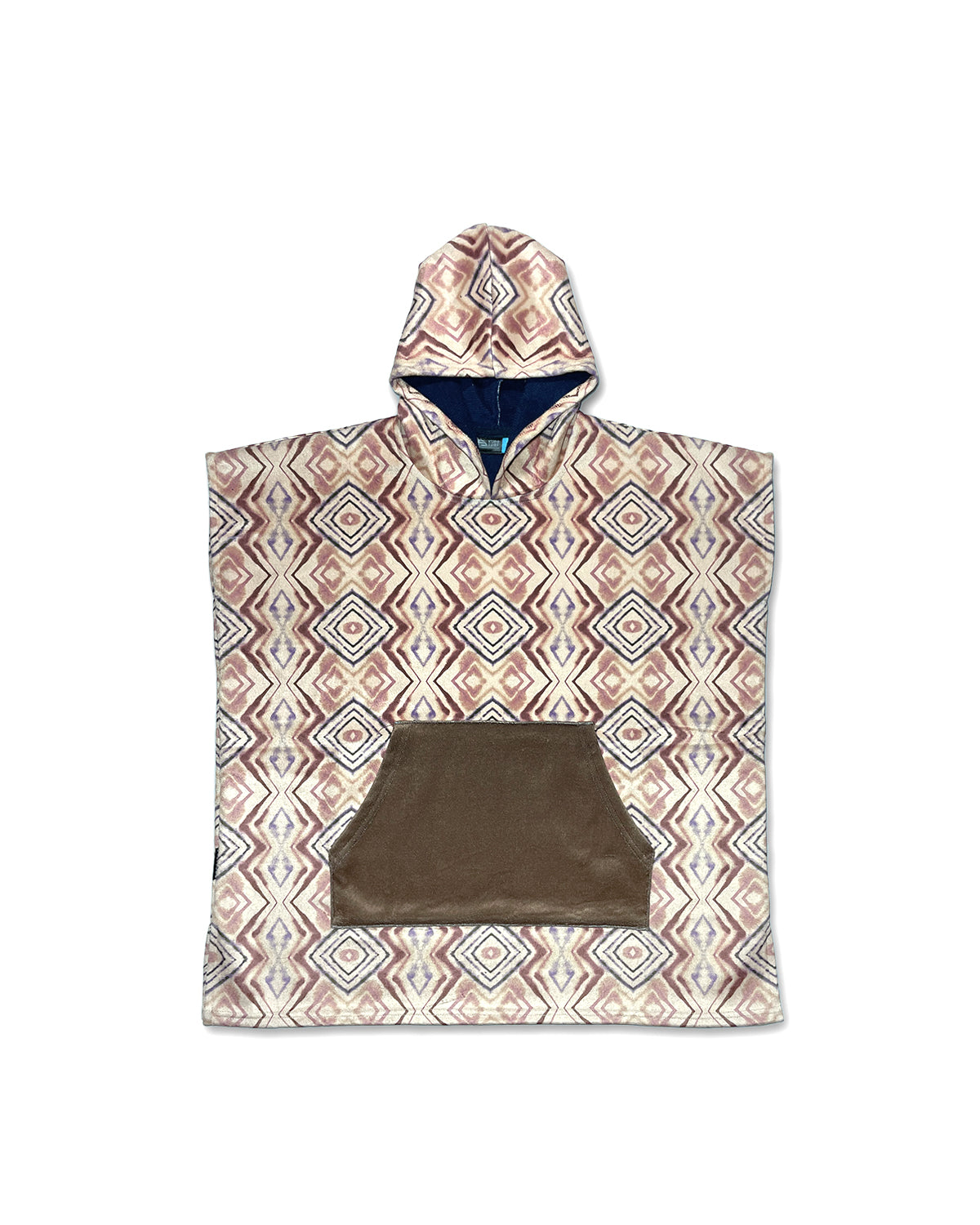 KS Kid's Hooded Towel Poncho - Dune Light Brown- Front