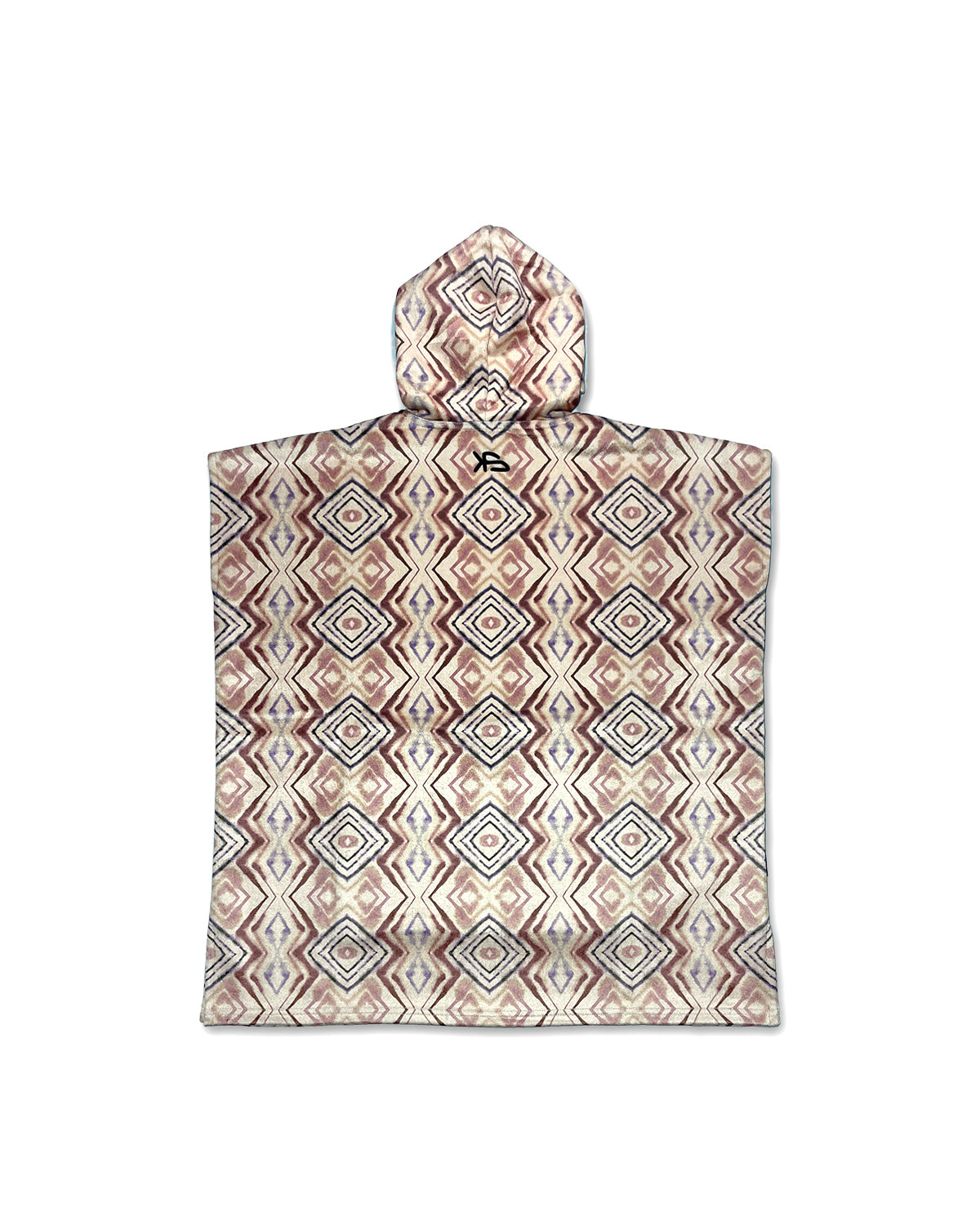 KS Kid's Hooded Towel Poncho - Dune Light Brown- Back