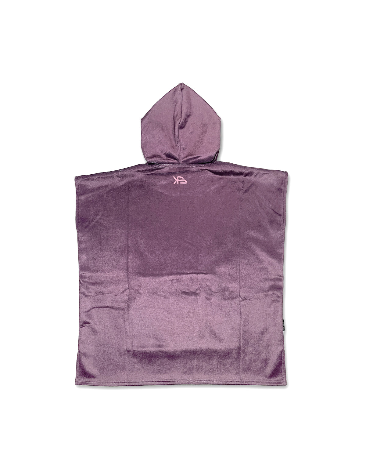 KS Kid's Hooded Towel Poncho - Plum Purple - Back