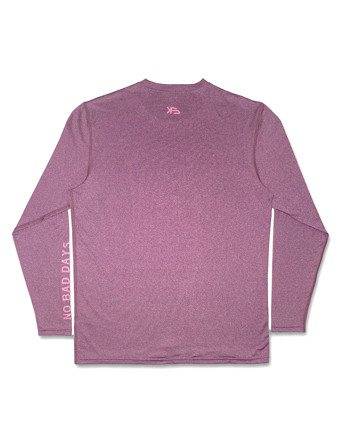 KS Men's No Bad Days Long Sleeve Rashie - Plum Purple - Back