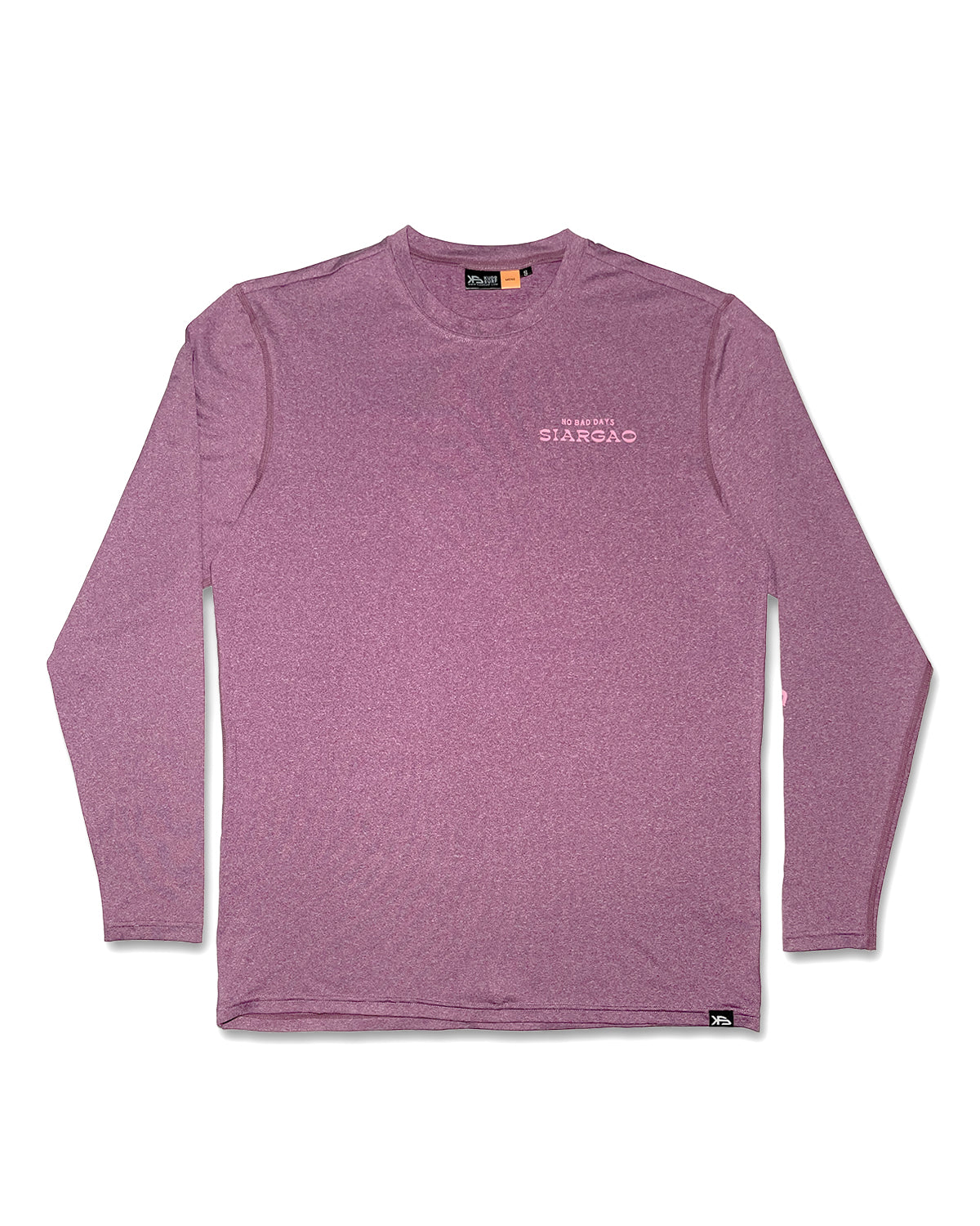 KS Men's No Bad Days Long Sleeve Rashie - Plum Purple - Front