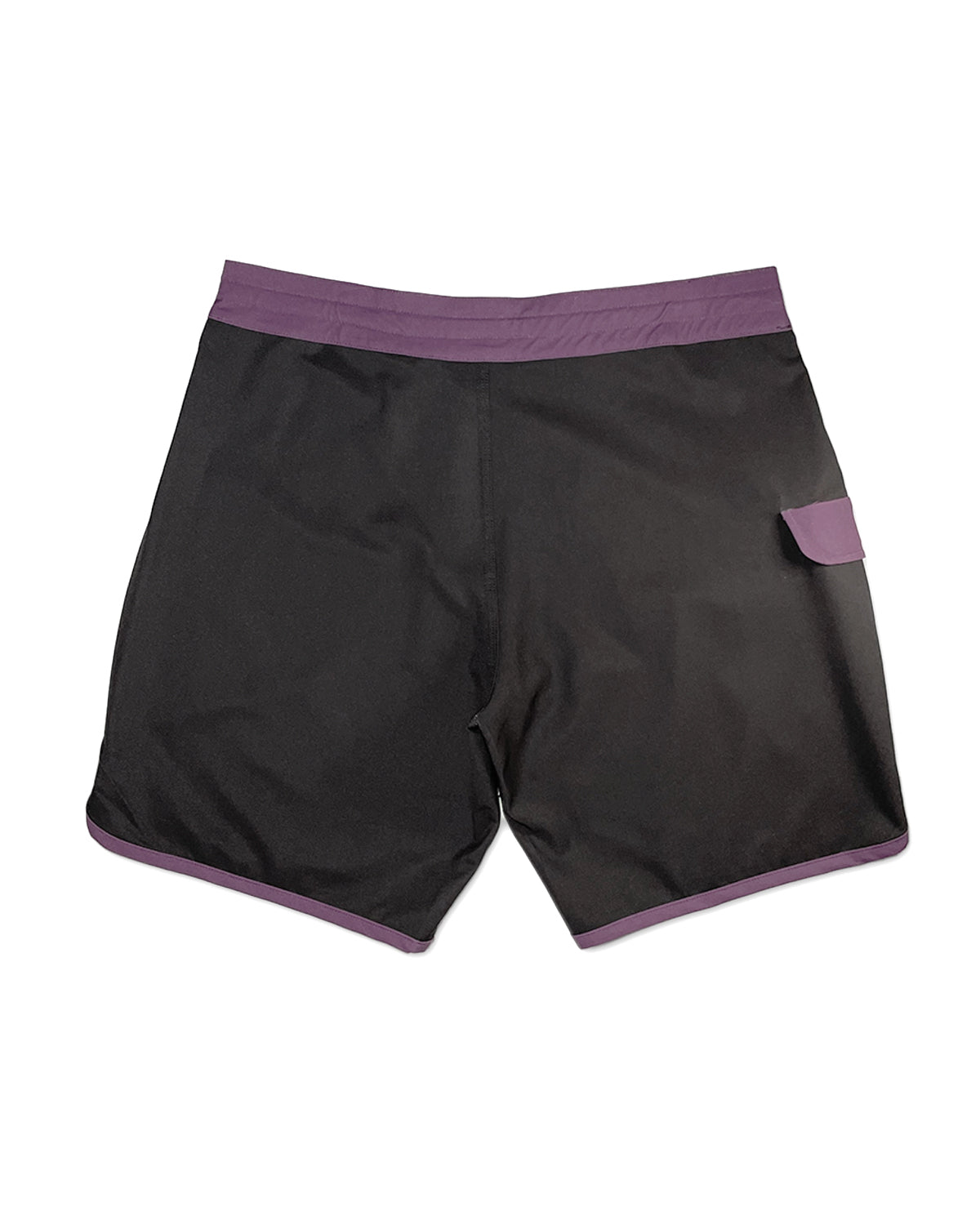 KS Men's No Bad Days Tie Waist Boardshorts - Black - Back