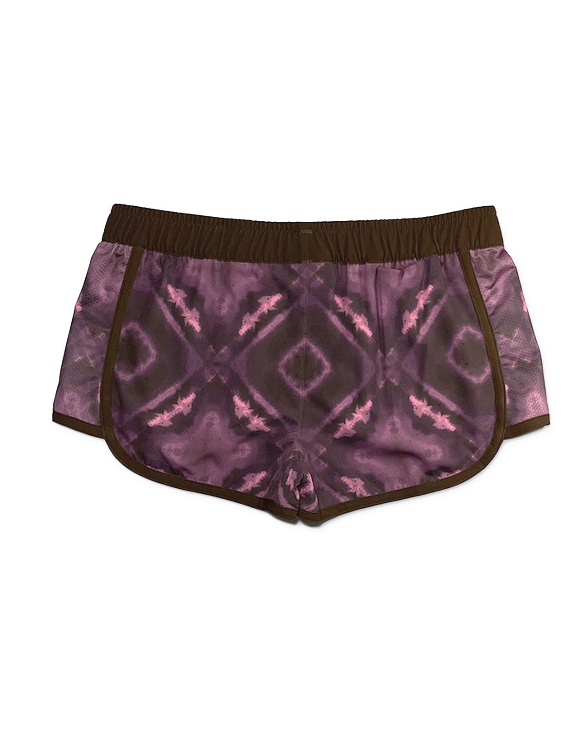 KS Women's Mirage Elastic Waist Swim Shorts - Plum Purple- Back