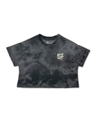 KS Women's No Bad Days Tie Dye Shirt - Blue & Black - Front