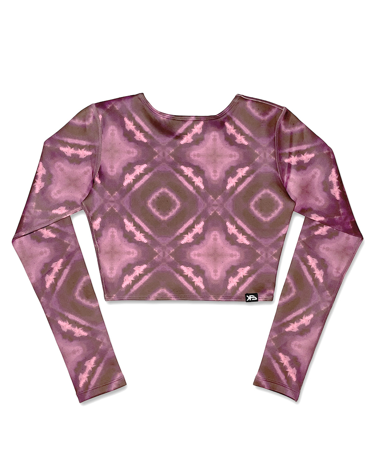 KS Women's Maris Long Sleeve Crop Rash Guard - Plum Purple - Back