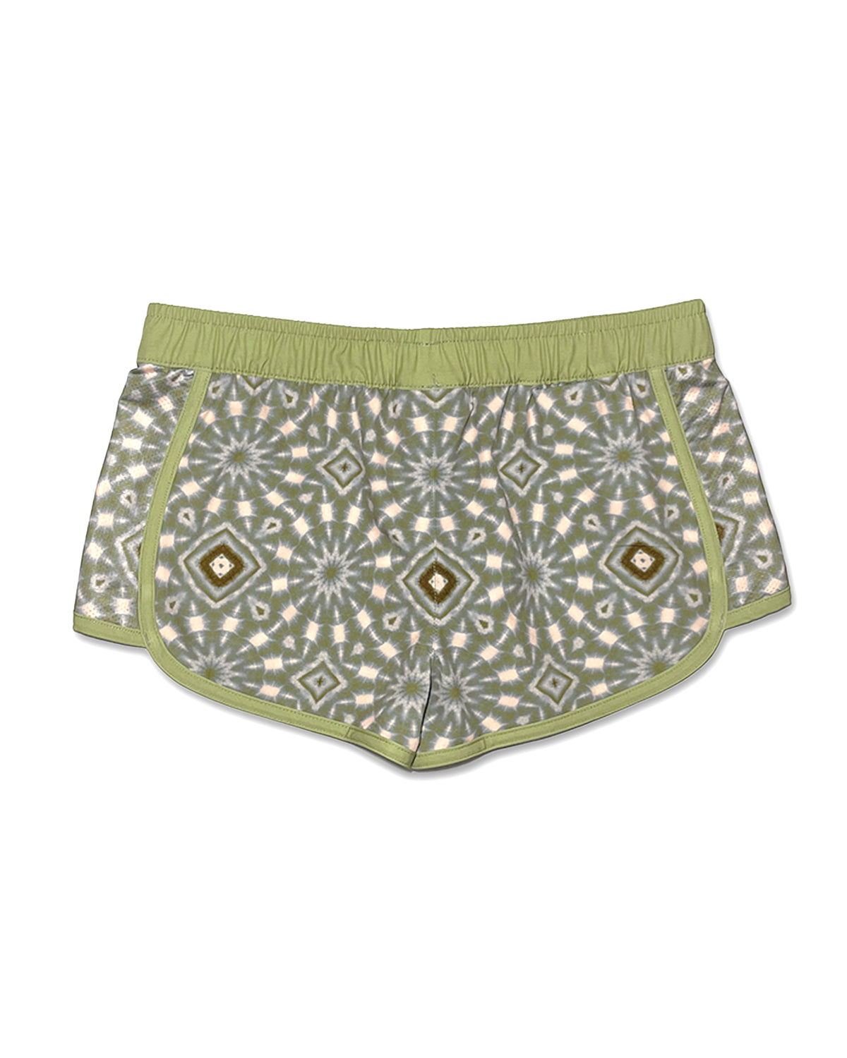 KS Women's Mirage Elastic Waist Swim Shorts - Seaweed Green - Back