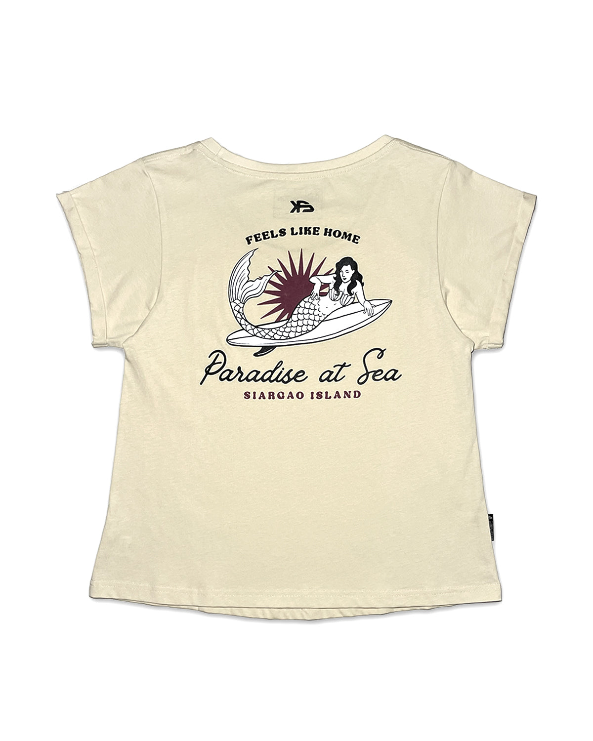 KS Women's Paradise At Sea Graphic Tee - Cream -Back
