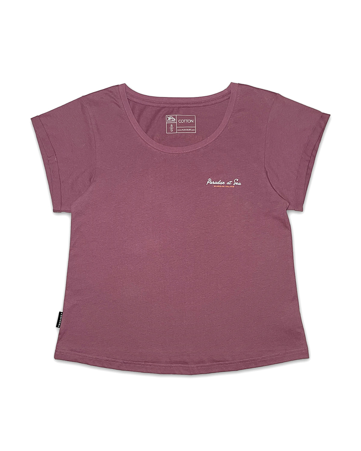 KS Women's Paradise At Sea Graphic Tee - Plum Purple- Front