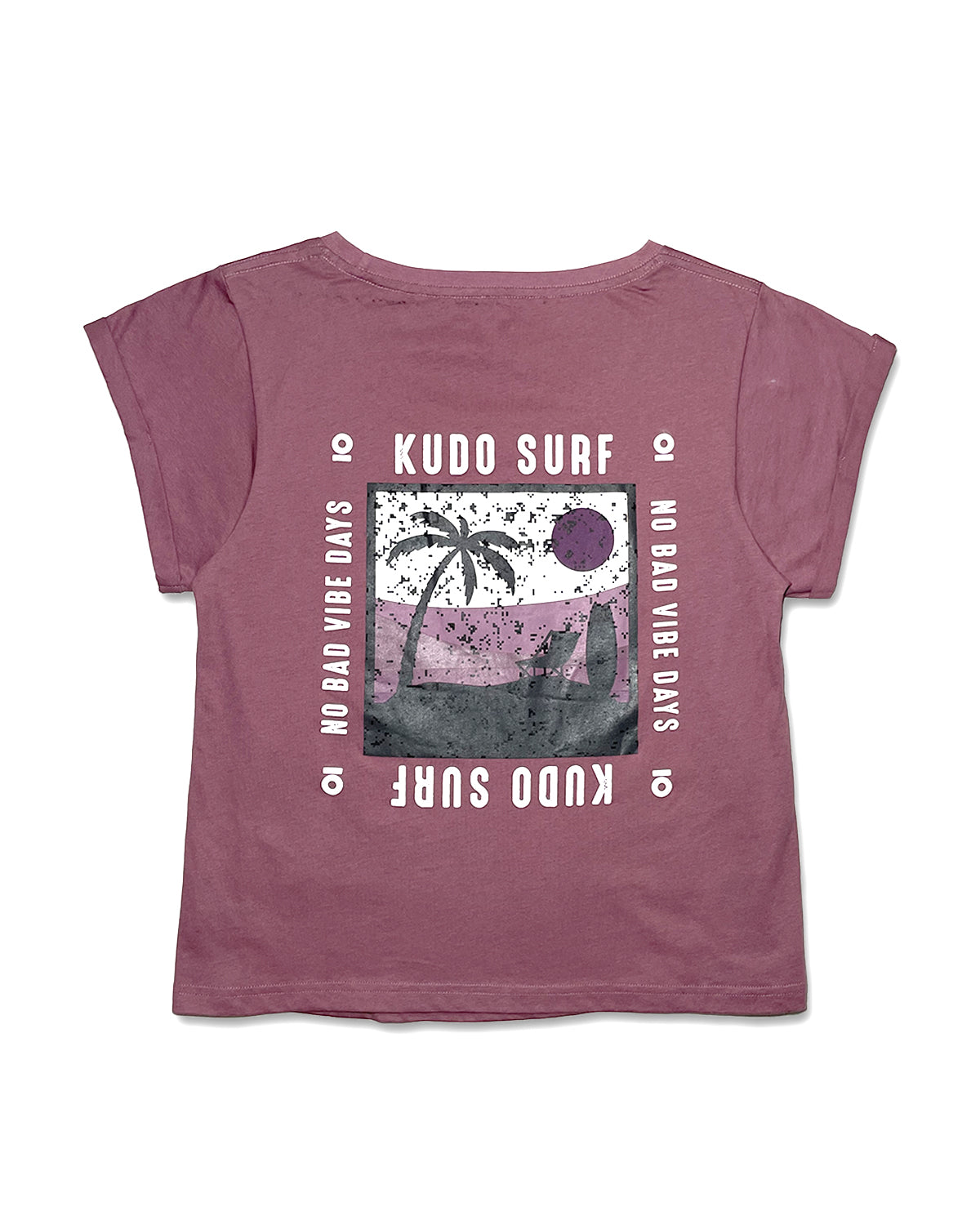 KS Women's Scenic Vibes Graphic Tee - Plum Purple - Back