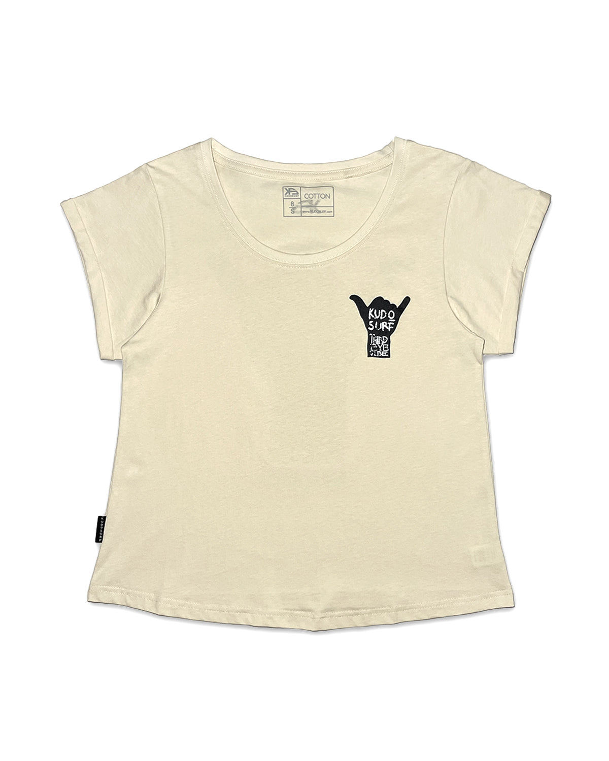 KS Women's Third Eye Shaka Graphic Tee - Cream- Front