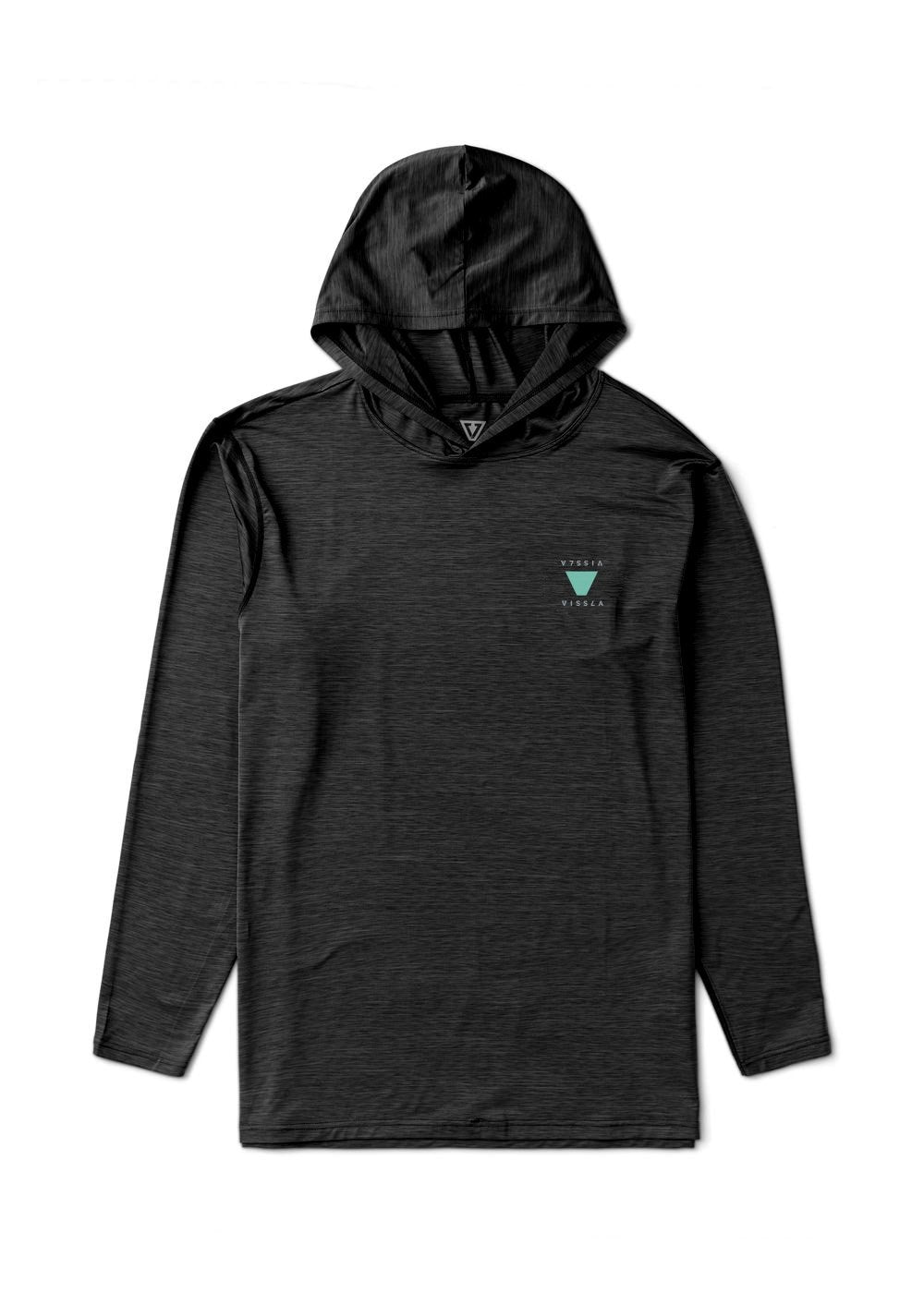 Vissla Twisted Eco Hooded LS Sun Shirt - Black Heather 3 – KS