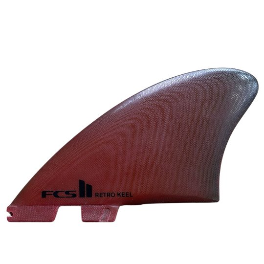 FCS 2 Retro Keel PG Twin Fins (Maroon) - KS Boardriders Surf Shop