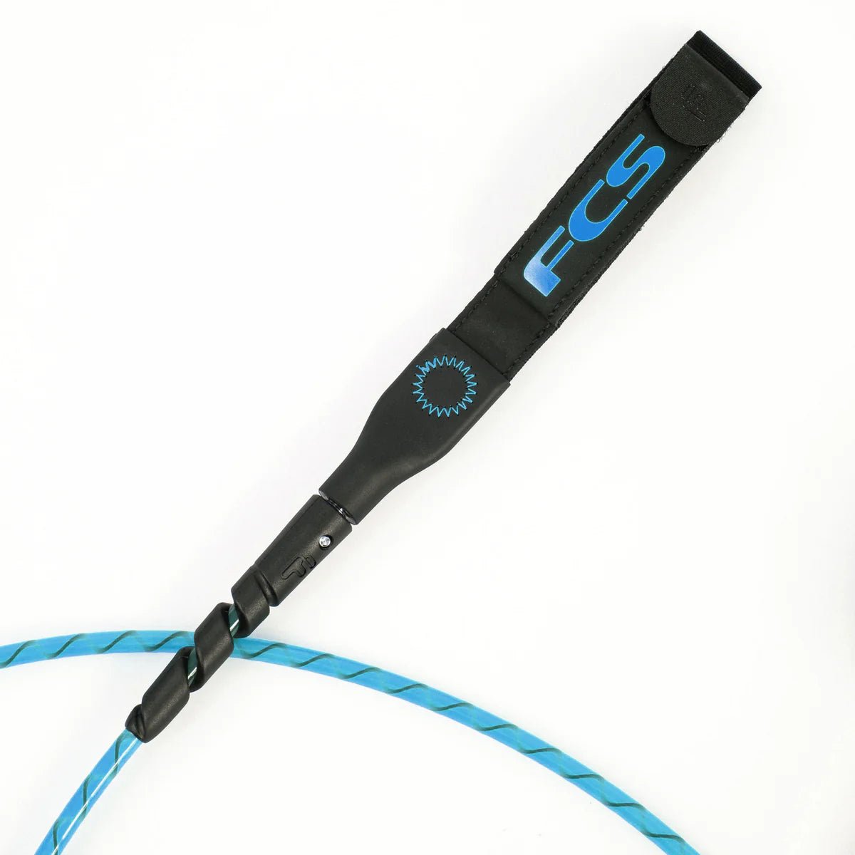 FCS Freedom Helix 9’ All Round Ankle Leash (Blue/Black) - KS Boardriders Surf Shop