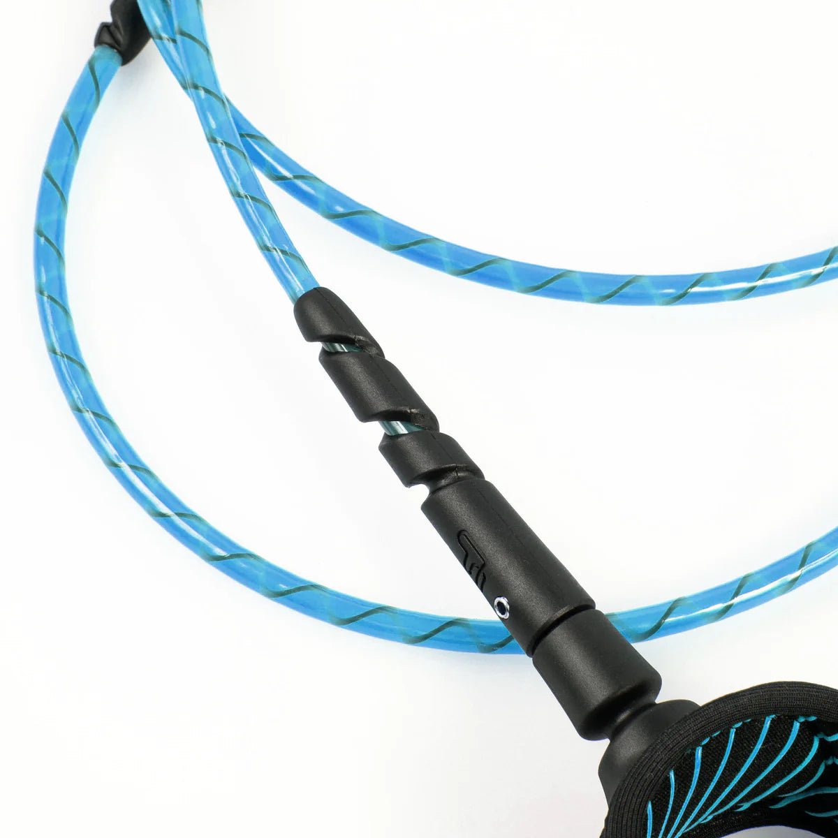 FCS Freedom Helix 9’ All Round Ankle Leash (Blue/Black) - KS Boardriders Surf Shop