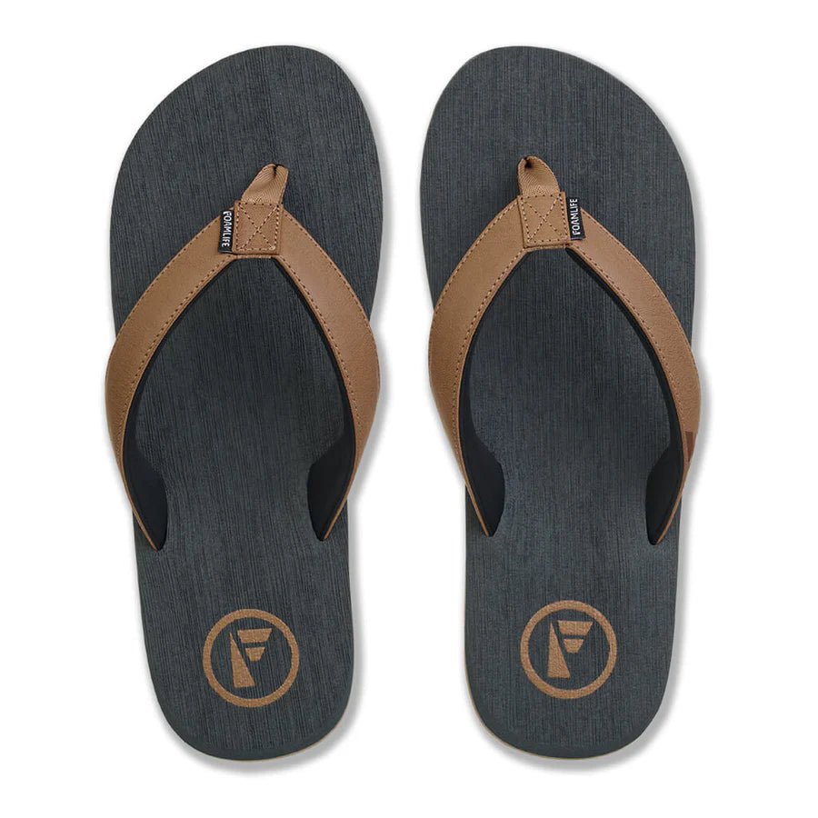 Foamlife Seales Earth Mens Filp Flops (SlateGrey) - KS Boardriders Surf Shop