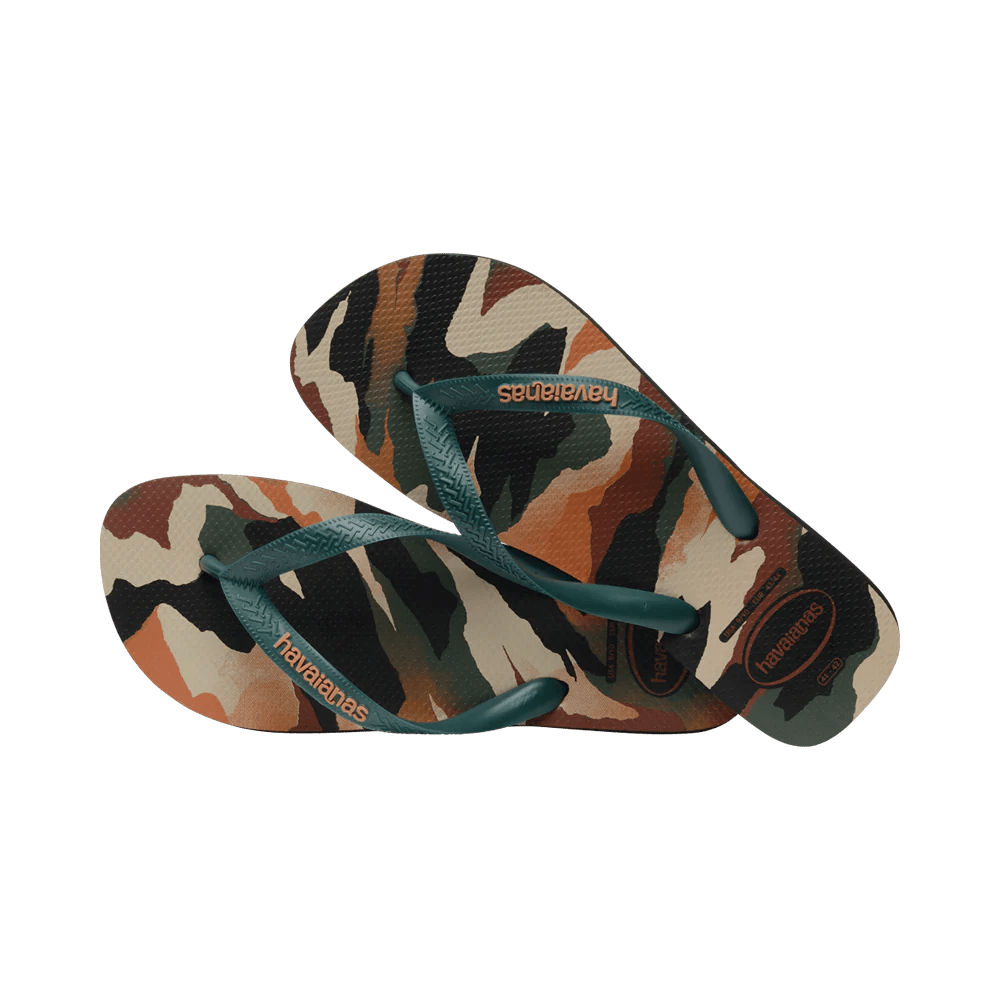 Havaianas Unisex Top Camu Flip Flops (Pantanal Green/Black) - KS Boardriders Surf Shop