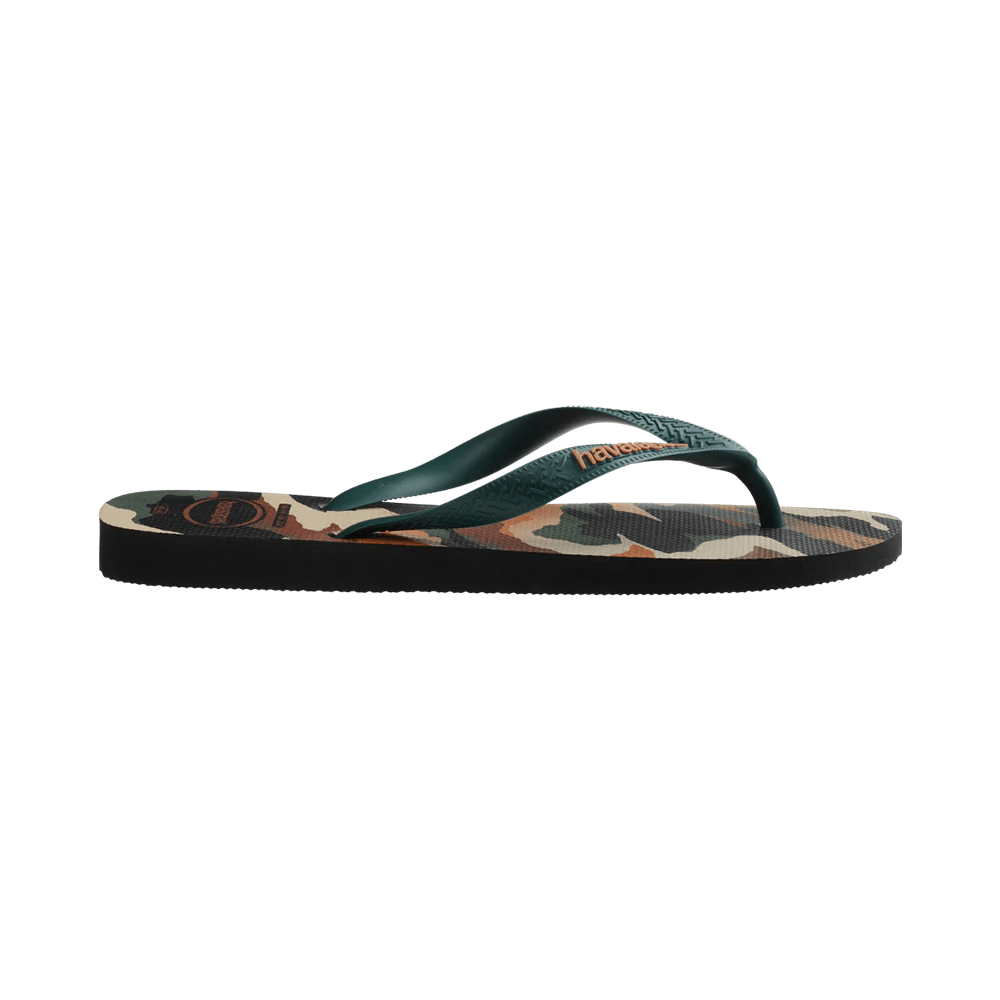 Havaianas Unisex Top Camu Flip Flops (Pantanal Green/Black) - KS Boardriders Surf Shop