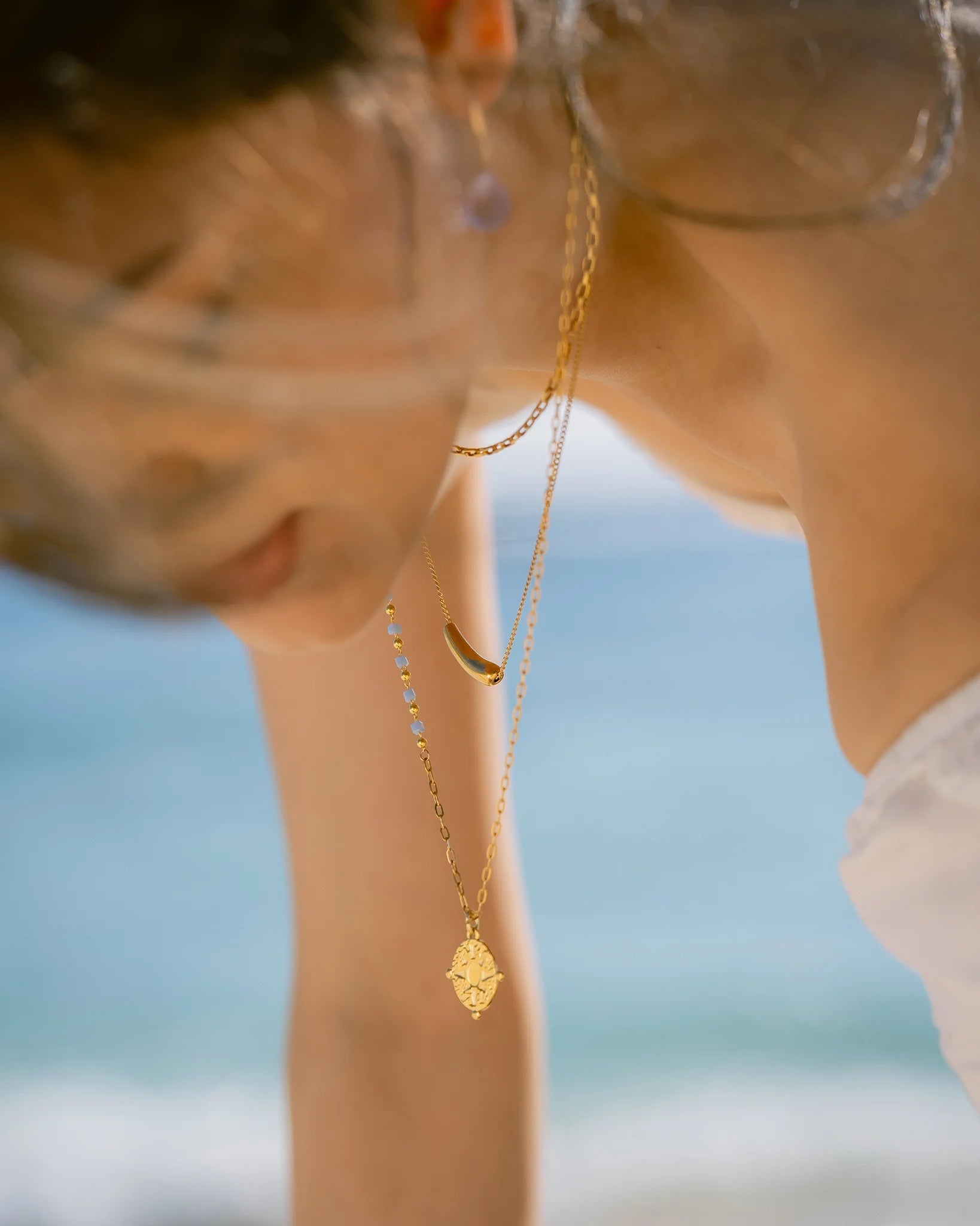 Isla PH Golden Sea Slug Necklace - KS Boardriders Surf Shop