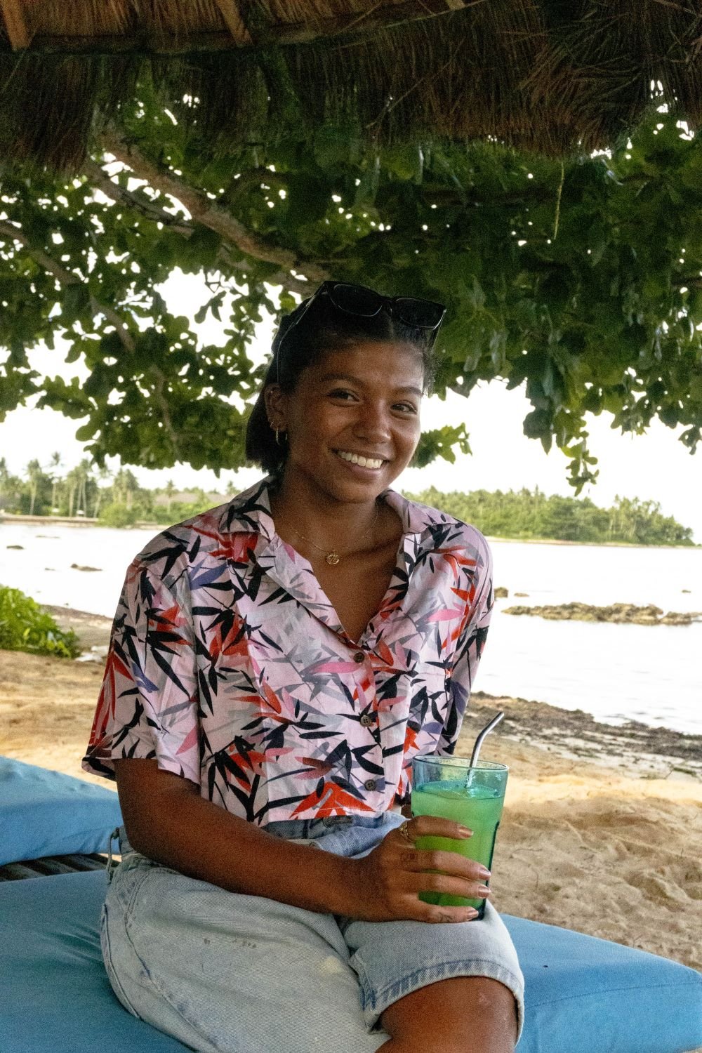 KS Betty Womens Top (Pink Palms) - KS Boardriders Surf Shop