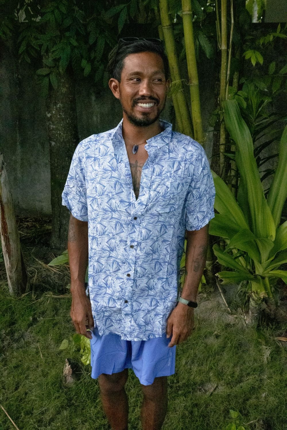 KS Jimo Mens Top (Light Blue Anahaw) - KS Boardriders Surf Shop