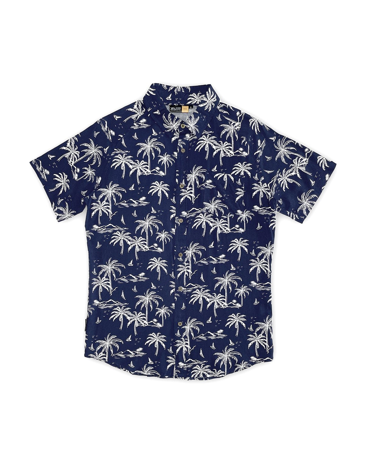 KS Jimo Mens Top (Navy Cocos) - KS Boardriders Surf Shop