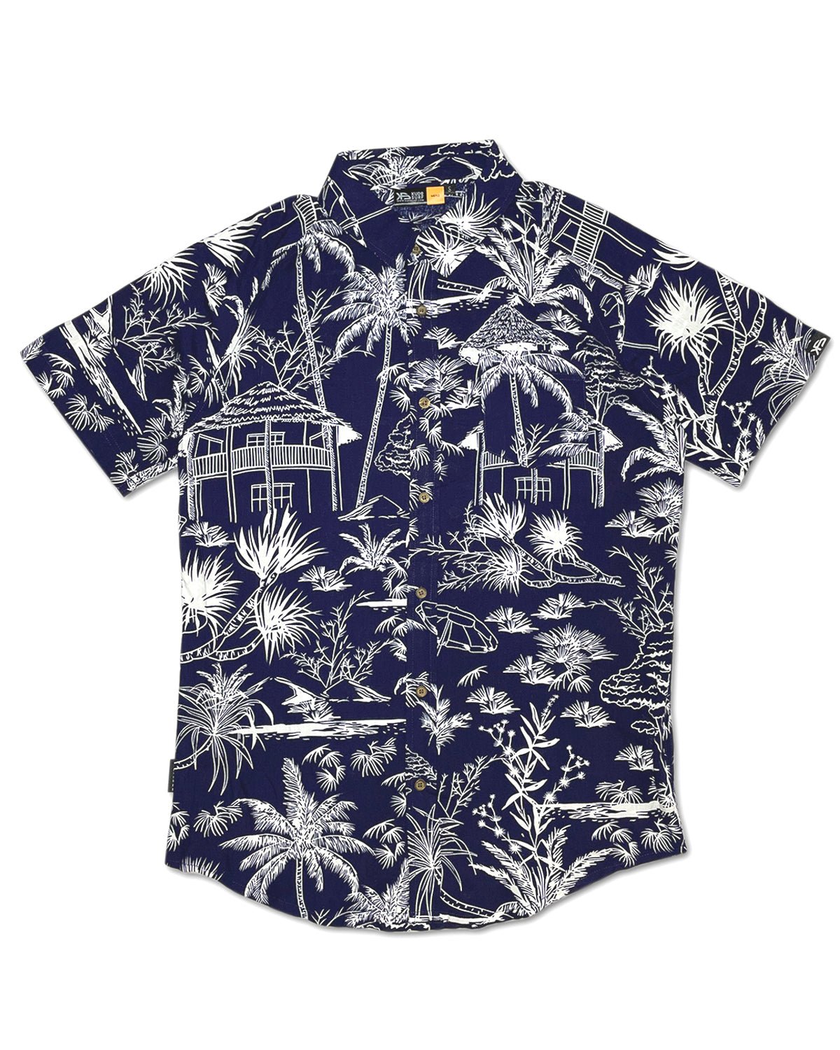 KS Jimo Mens Top (Navy Kubo) - KS Boardriders Surf Shop