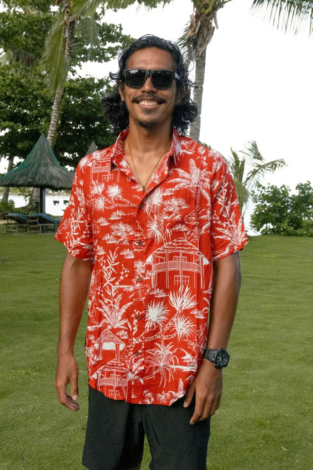 KS Jimo Mens Top (Red Kubo) - KS Boardriders Surf Shop