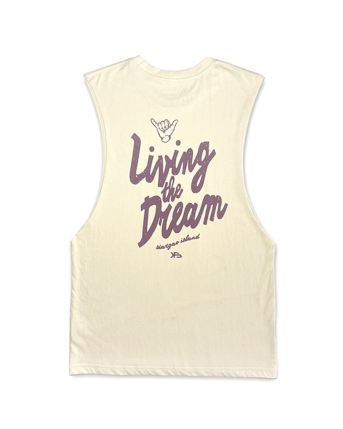 KS Shaka Mens Tank (Bone) - KS Boardriders Surf Shop