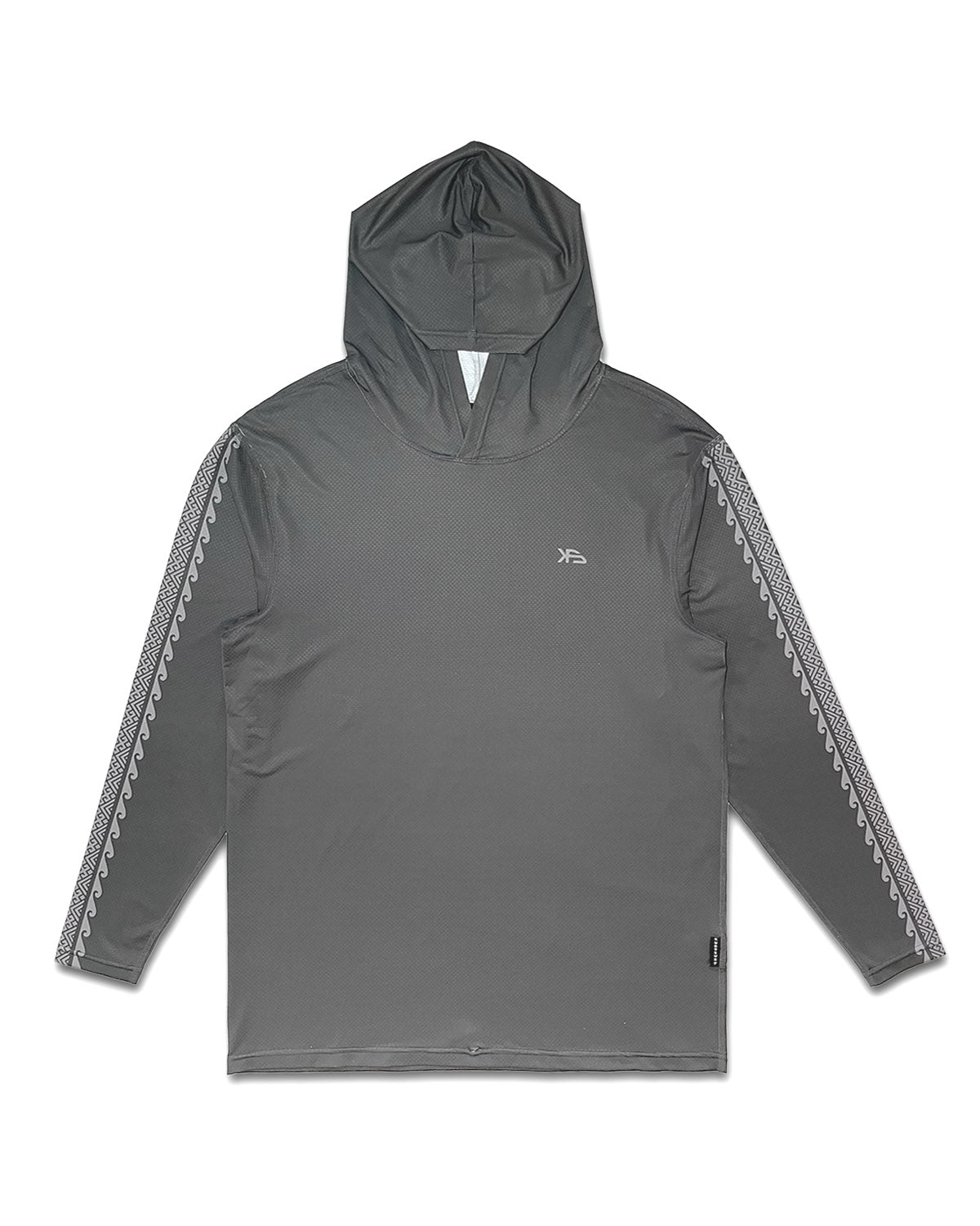 KS Tribe Hooded LS (Ash) - KS Boardriders Surf Shop