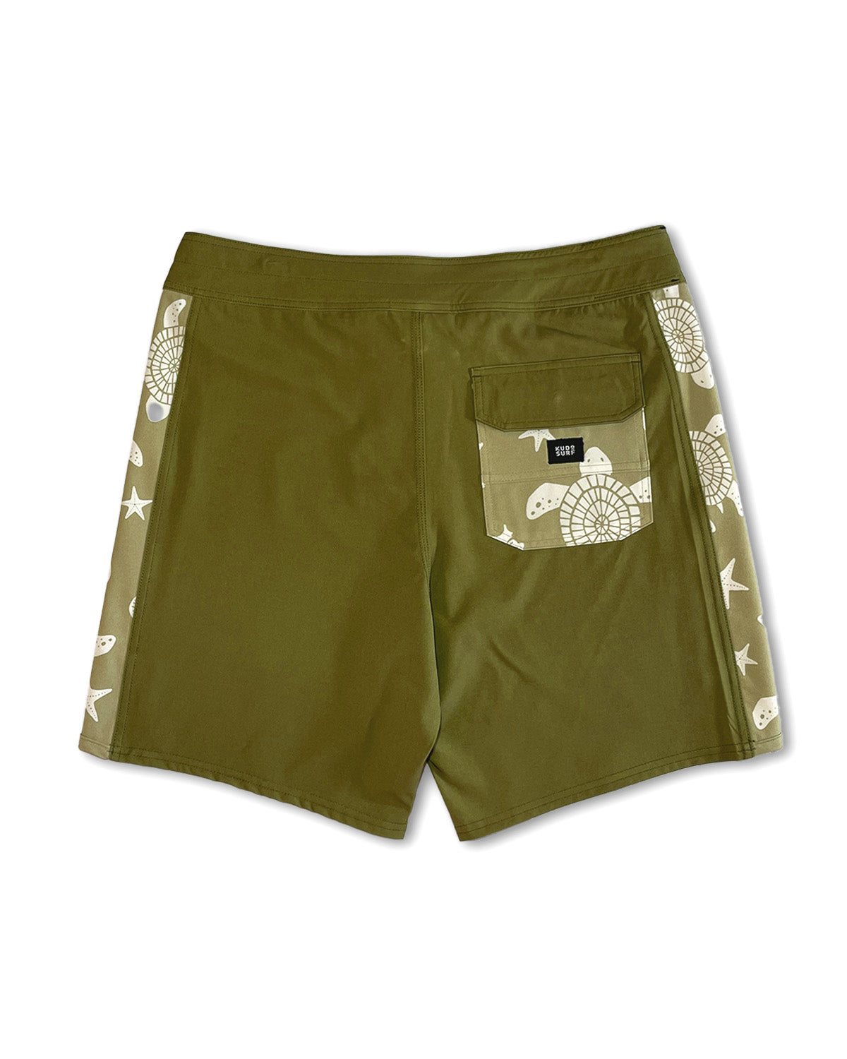 Piso X KS Men's Tribe Poseidon Tie Waist Boardshorts - Back View