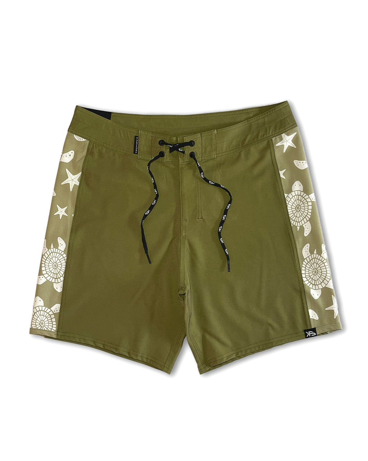 Piso X KS Men's Tribe Poseidon Tie Waist Boardshorts - Front View