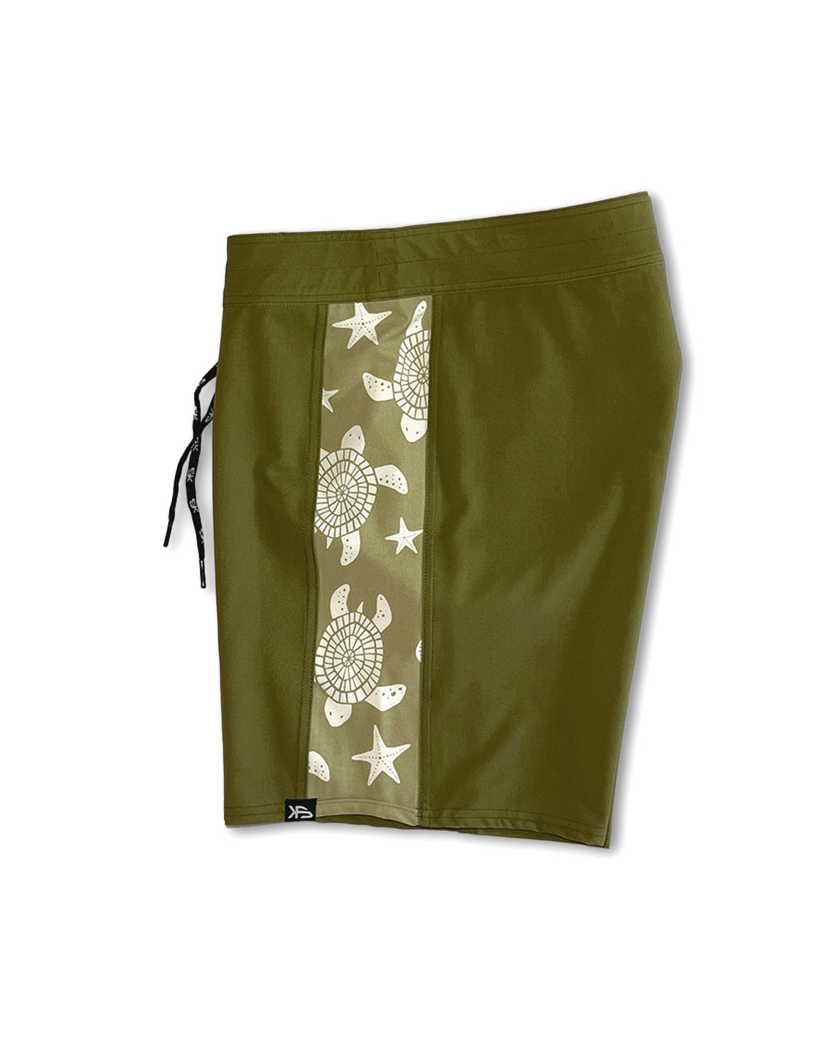 Piso X KS Men's Tribe Poseidon Tie Waist Boardshorts - Side View
