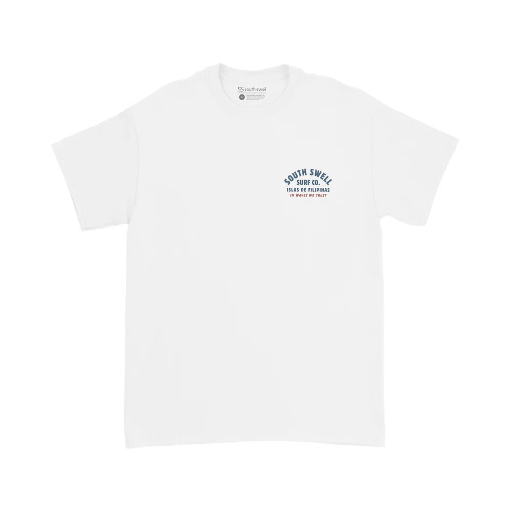 South Swell In Waves We Trust (White) - KS Boardriders Surf Shop