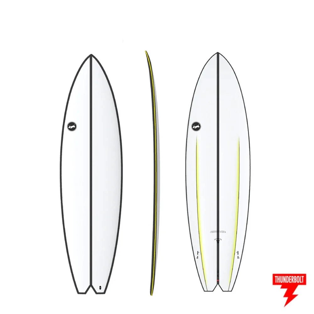 Thunderbolt Skindog Hydroplane (Yellow Pinline) - KS Boardriders Surf Shop