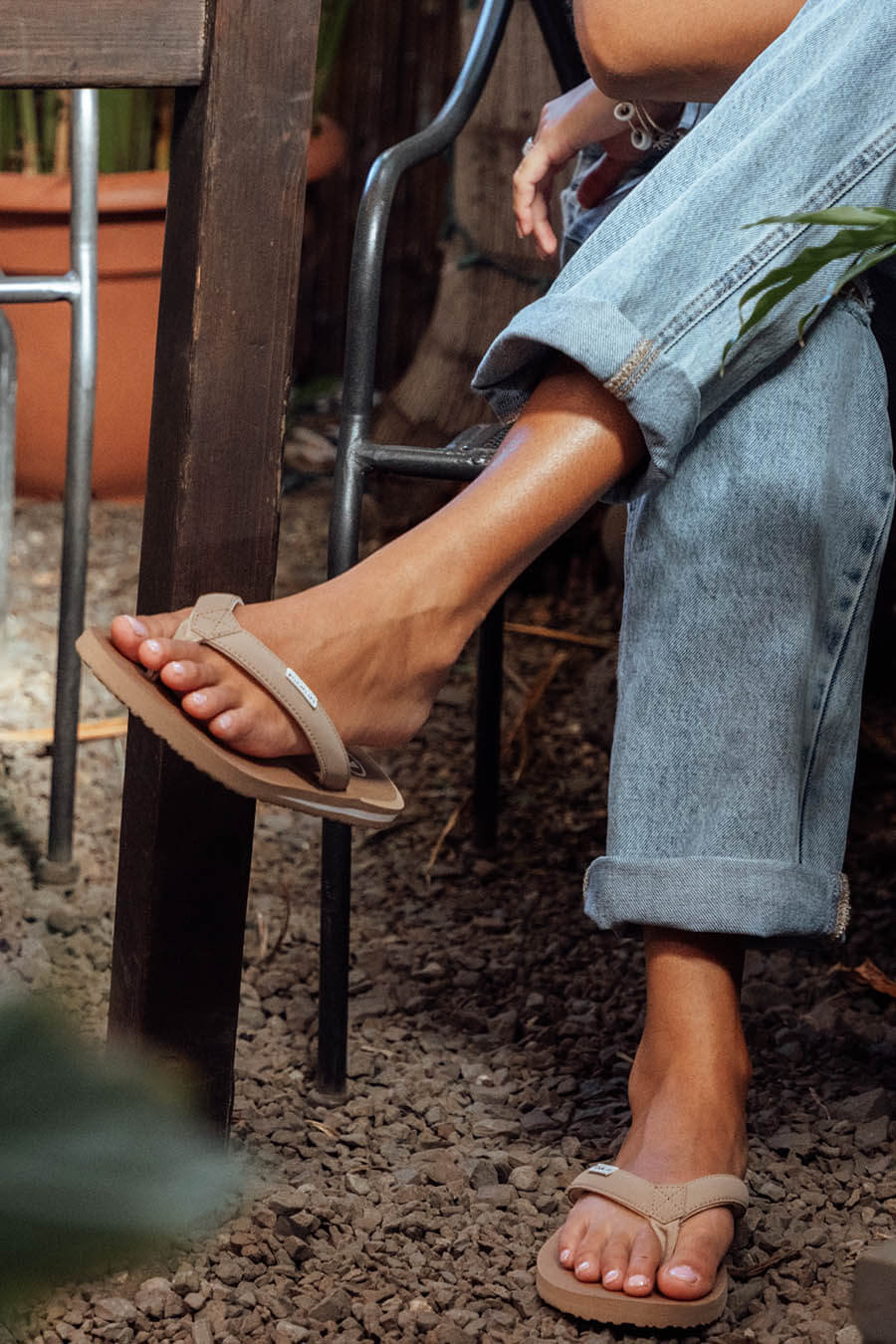 Foamlife Lixi Womens Flip Flops (Sand) - KS Boardriders Surf Shop