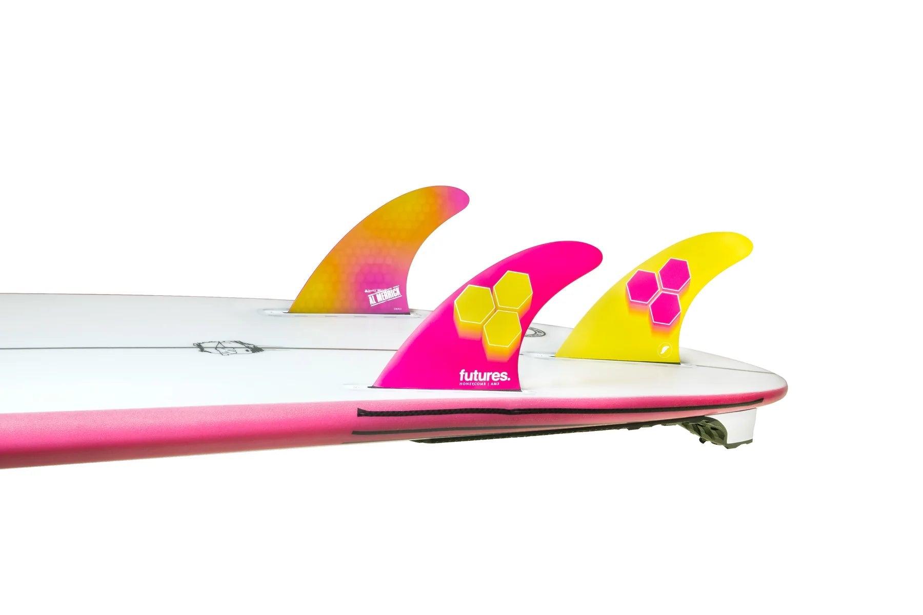 Futiures AM3 HC Thruster (Pink/Yellow) - KS Boardriders Surf Shop