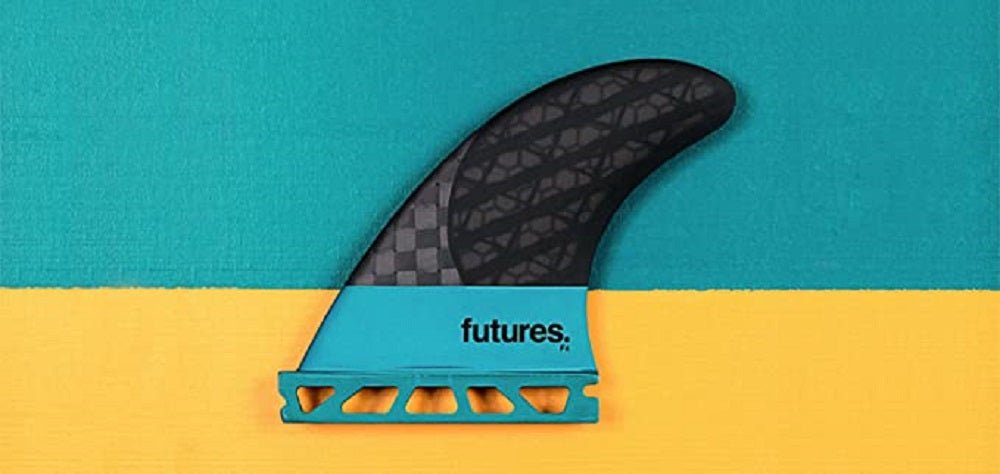 Futures F4 Blackstix 30 Thruster Fin (Turquoise/Carbon) - KS Boardriders Surf Shop