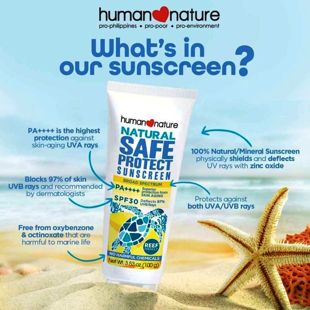 Human Nature 200g Safe Protect SPF 30 - KS Boardriders Surf Shop
