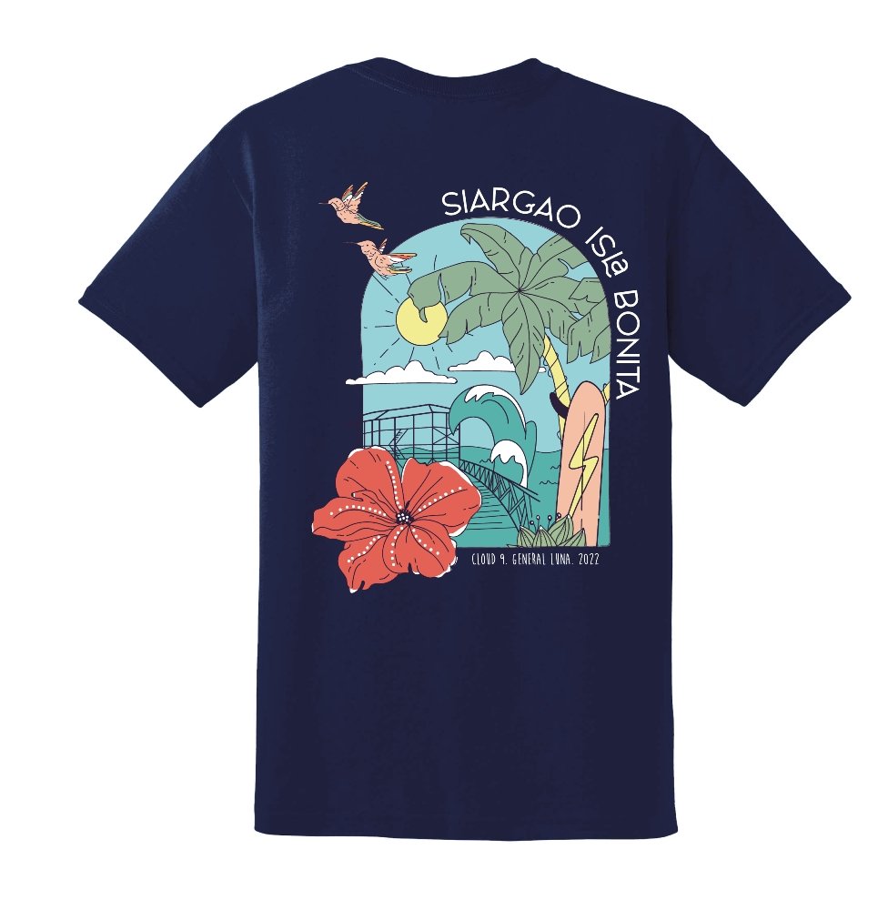 Isla Bonita Cloud 9 Tee ( Navy Blue) - KS Boardriders Surf Shop