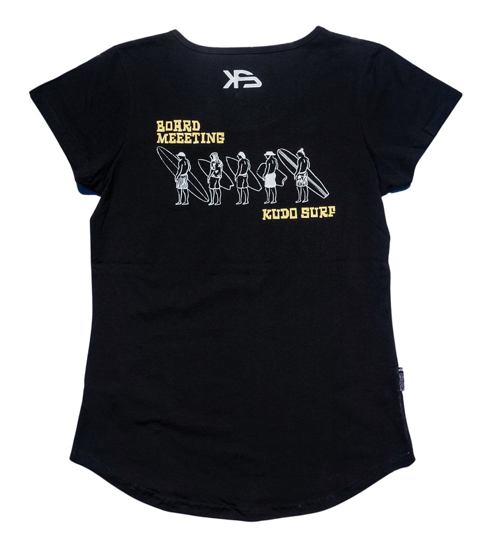 KS Board Meeting Womens Tee (Black) - KS Boardriders Surf Shop