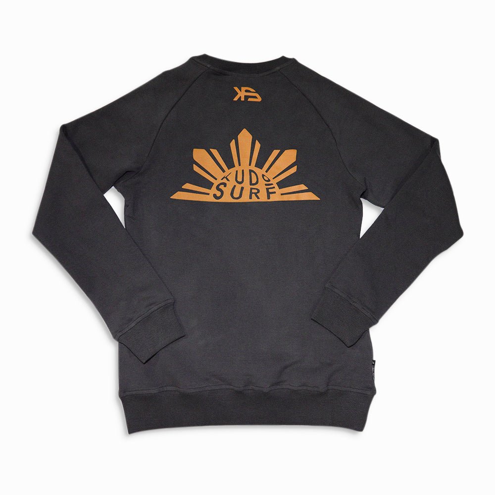 KS Rise Womens Crew Jacket (Charcoal) - KS Boardriders Surf Shop