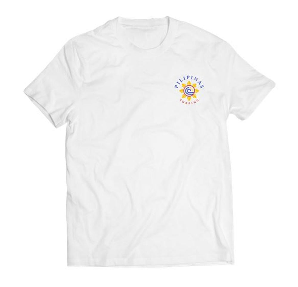 KS UPSA Pilipinas Surfing Pride Men's Tee (Organic White) - KS Boardriders Surf Shop