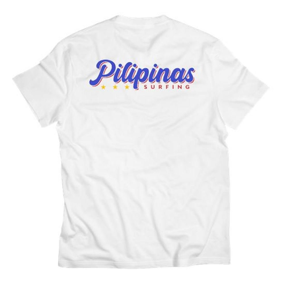 KS UPSA Pilipinas Surfing Statement Men's Tee (Organic White) - KS Boardriders Surf Shop