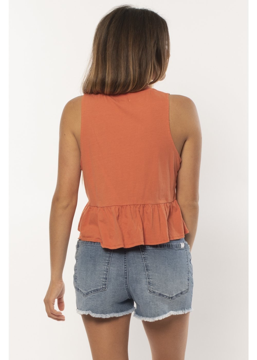 Sisstr Hayden Knit Tank Top (Chili) - KS Boardriders Surf Shop