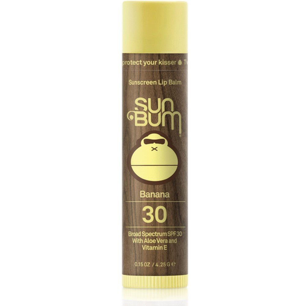 Sun Bum SPF 30 Banana Lip Balm 0.15 oz - KS Boardriders Surf Shop