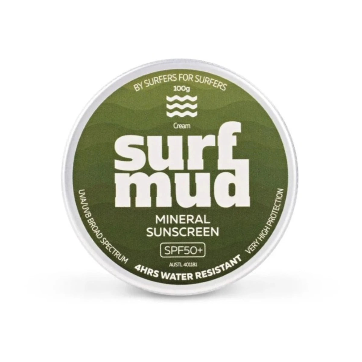 Surf Mud Mineral Sunscreen SPF50+ 100g - KS Boardriders Surf Shop