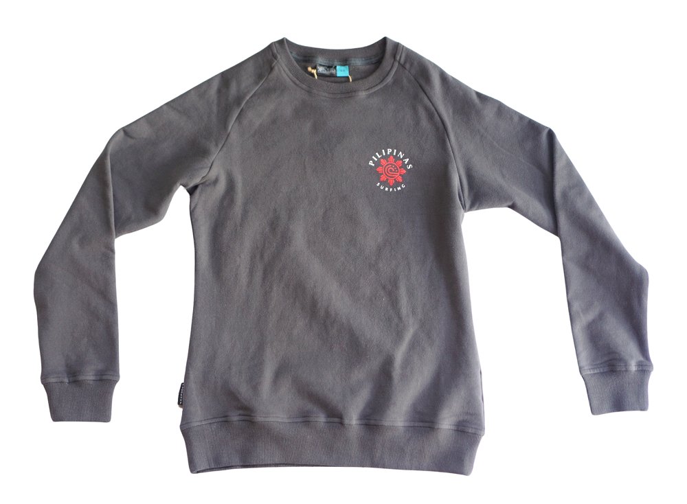 UPSA Pilipinas Surfing Pride Men's Crew Jumper (Cotton Black) - KS Boardriders Surf Shop