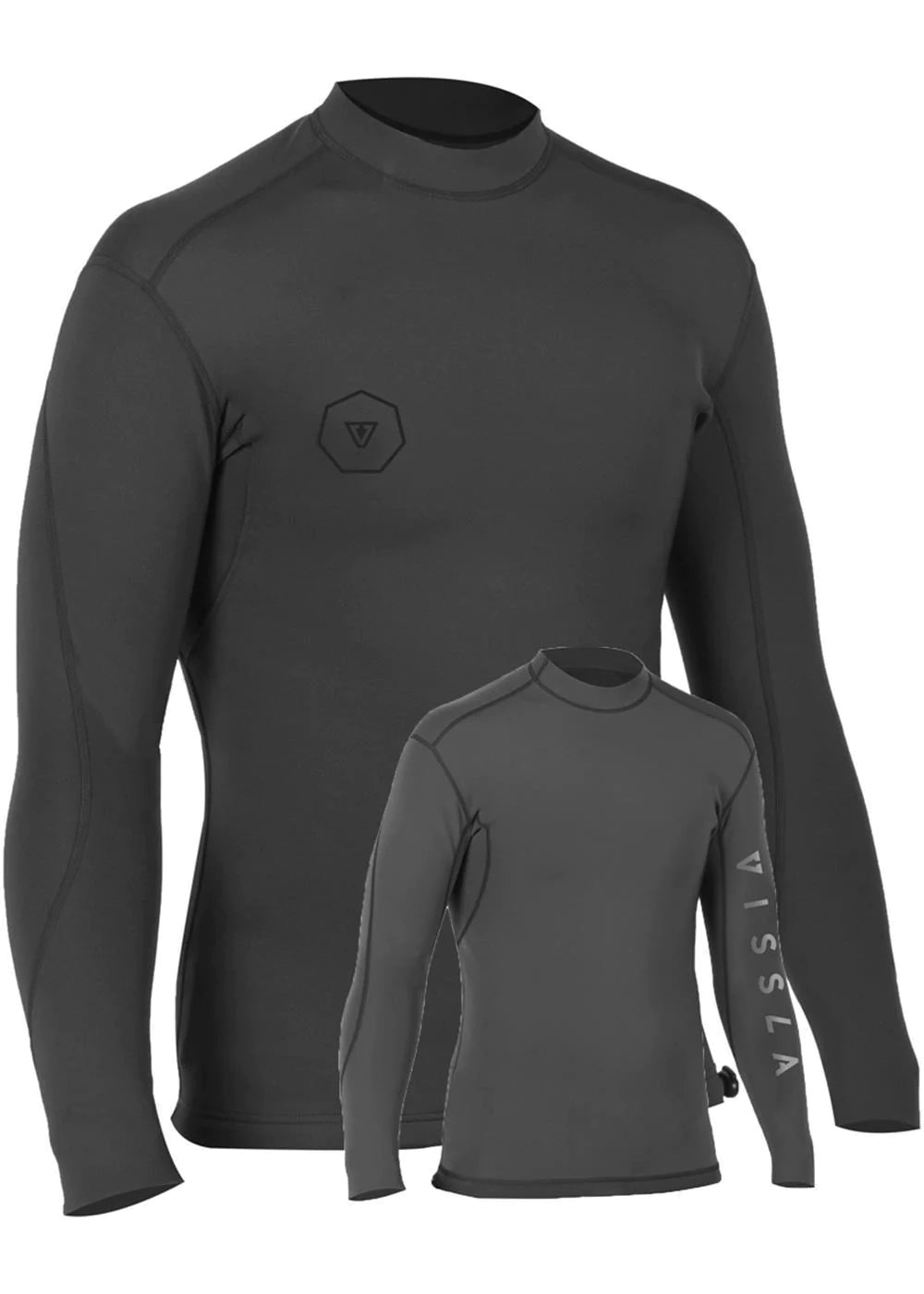 Vissla 1MM Reversible Performance Longsleeve Jacket (Stealth) - KS Boardriders Surf Shop