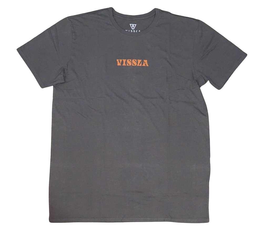 Vissla Front SS Tee (Gray) - KS Boardriders Surf Shop