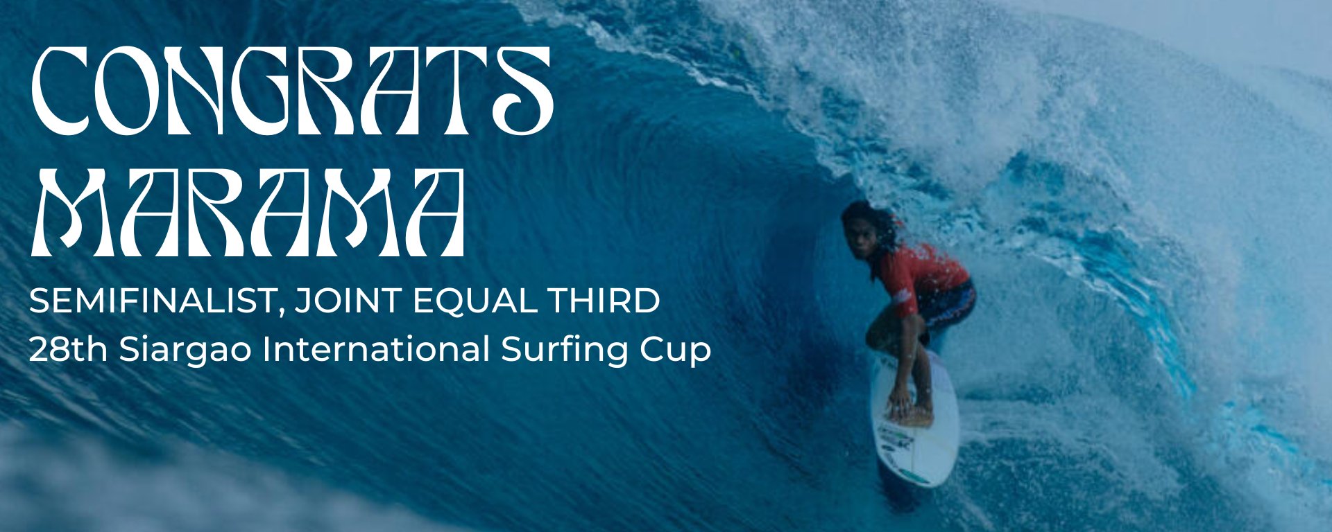 Congrats Marama semi-finalist, joint equal third. - KS Boardriders Surf Shop